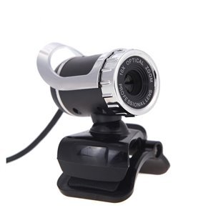 Webcam com Microfone e Câmera HD - 360º e Clipe de Suporte - USB 2.0 - Goeik