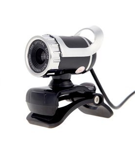 Webcam com Microfone e Câmera HD - 360º e Clipe de Suporte - USB 2.0 - Goeik