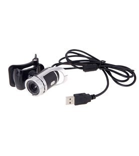 Webcam com Microfone e Câmera HD - 360º e Clipe de Suporte - USB 2.0 - Goeik