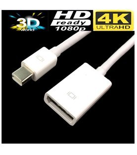 Cabo Adaptador Mini DisplayPort para DisplayPort 4K - Goeik