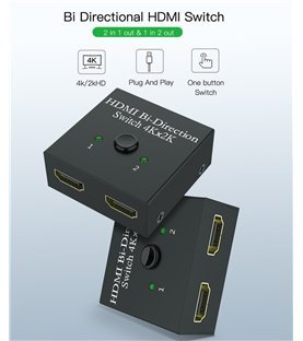 Adaptador GOEIK 2 em 1 bidirecional HDMI splitter and switch 4K