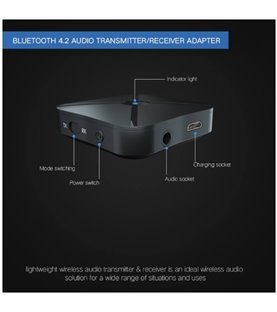 Adaptador transmissor e recetor GOEIK sem fio Bluetooth – dual mode