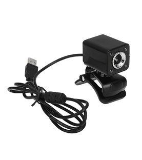 Webcam HD com Microfone para Computador com 4 LED  - USB 2.0 - Goeik