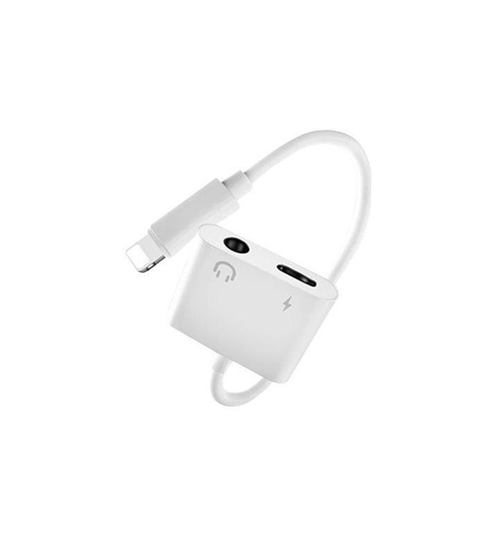 Cabo Adaptador para iPhone com Porta Lightning para Carregamento e Porta Jack 3.5mm para Auriculares - Goeik