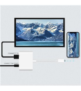 Cabo Adaptador para ligar o iPhone à TV - Lightning para HDMI - Goeik