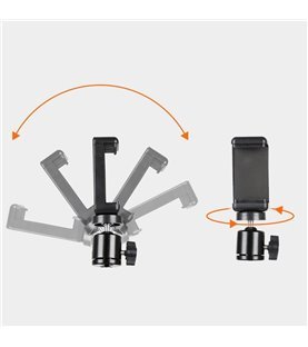 Suporte de Telemóvel de Mola em Metal, para Guitarra, Estante, Formação, Trabalho, Videoconferência, Videoaula - Goeik