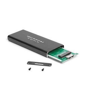 Adaptador Conversor M.2 NGFF SSD Sata para USB 3.0, com Caixa em Alumínio e Cabo Micro USB, Preto - Goeik