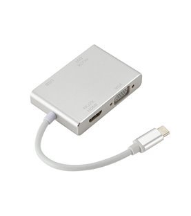 Cabo Adaptador Conversor Tipo-C para HDMI, DVI, VGA e USB – Goeik
