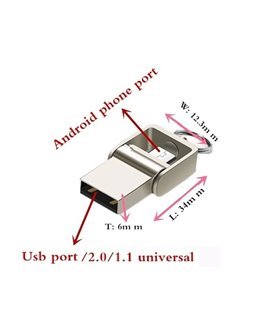 Pen USB e Micro USB de 32 GB em metal, para PC e Telemóvel - Goeik