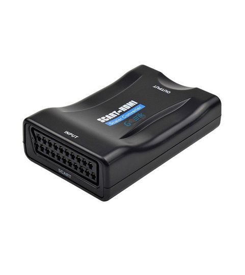 Adaptador Conversor de Vídeo Scart para HDMI, com Carregador Incluído - Goeik