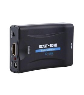 Adaptador Conversor de Vídeo Scart para HDMI, com Carregador Incluído - Goeik