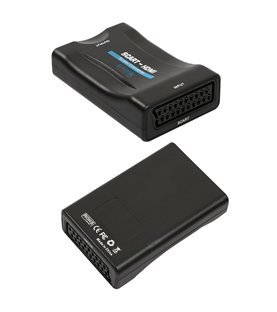 Adaptador Conversor de Vídeo Scart para HDMI, com Carregador Incluído - Goeik