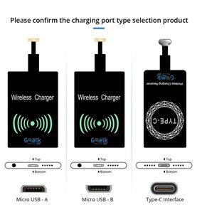 Recetor para Carregamento sem Fio Android – Porta Micro USB – Tipo-A - Goeik