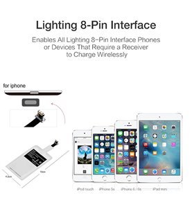 Recetor para Carregamento sem Fio iPhone – Porta Lightning iOS - Goeik