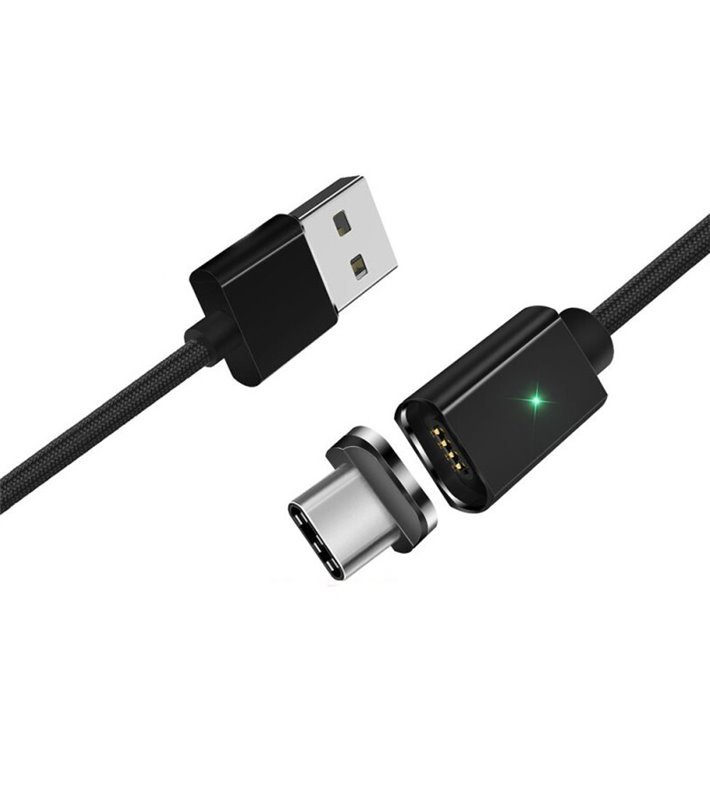 Cabo USB Magnético + Ponta Magnética Tipo-C - Goeik