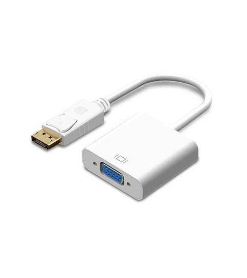 Cabo Adaptador DisplayPort para VGA, Branco - Goeik