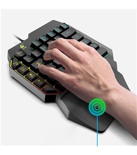 Teclado Mecânico Gaming, de uma Mão, com Conexão USB – Preto – Ziyou Lang By Goeik