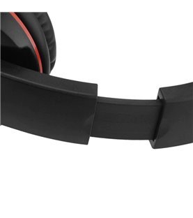 Headset Gaming com Microfone e Botão de Controlo de Volume – Preto e Vermelho - Goeik
