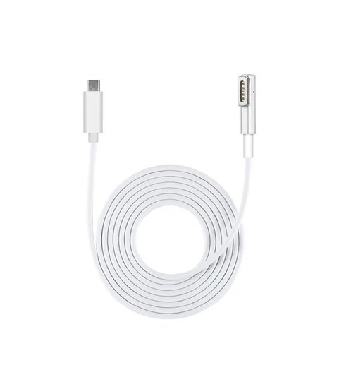 Cabo Adaptador Tipo-C Macho para Magsafe 1 Tipo-L/F, de 1m - Branco - Goeik