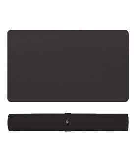 Tapete de Secretária 100x60cm, para Teclado e Rato, com Base Antiderrapante – Preto – Goeik