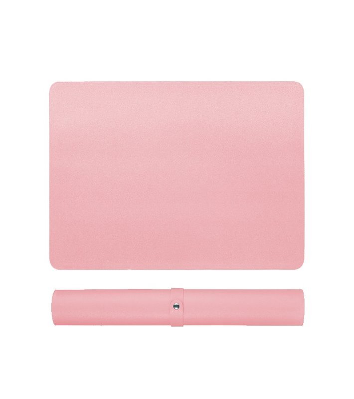 Tapete de Secretária 80x40cm para Teclado e Rato, com Base Antiderrapante – Rosa – Goeik