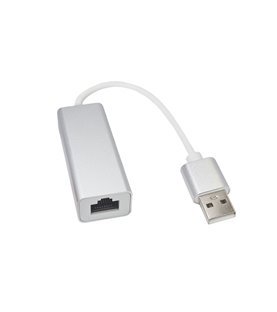 Cabo Adaptador USB 2.0 para RJ45 em Alumínio – Cinzento Metalizado – Goeik