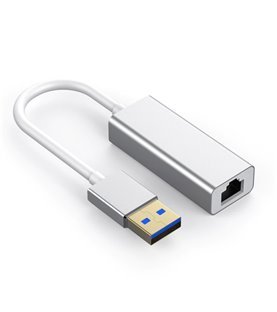 Cabo Adaptador USB 3.0 para RJ45 em Alumínio – Cinzento Metalizado – Goeik