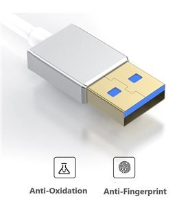 Cabo Adaptador USB 3.0 para RJ45 em Alumínio – Cinzento Metalizado – Goeik