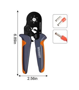 Alicate de Cravar Terminais Tubulares, com Conjunto de 1900 Terminais – Goeik