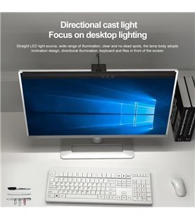 Barra de Luz LED de 33cm para Monitor, com 3 Intensidades de Luz – Goeik