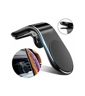 Suporte Magnético de Telemóvel com Formato L, com Clip de Montagem, para Carro – Preto Metalizado – Goeik