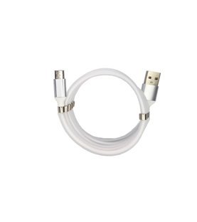 Cabo Magnético Retrátil USB para Tipo-C – Branco – Goeik