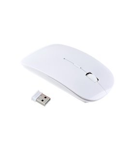 Rato Wireless com Receptor USB – Branco – Goeik