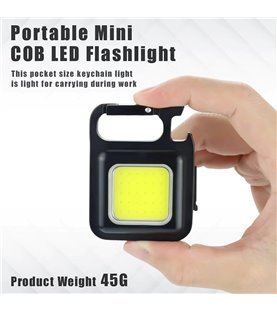 Mini Lanterna LED Multifunções Portátil, com Bateria Recarregável e 4 Intensidades de Luz - Goeik