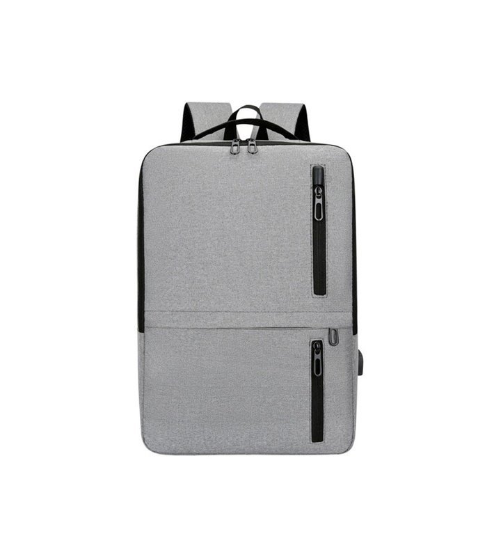Mochila Multifunções 15.6'', Impermeável, com Ranhura para cabo USB para Carregamento - Cinza - Goeik