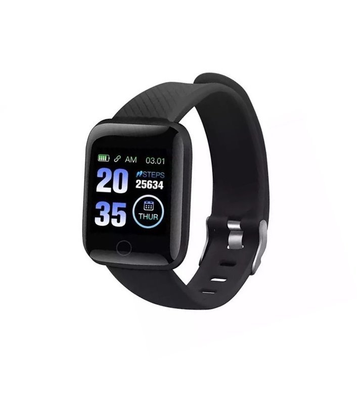 Smartwatch Desportivo com Monitor Fitness - Preto - Goeik