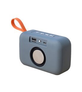 Coluna Bluetooth Portátil TG506, com Leitor de Cartões SD, AUX, FM - Cinzento