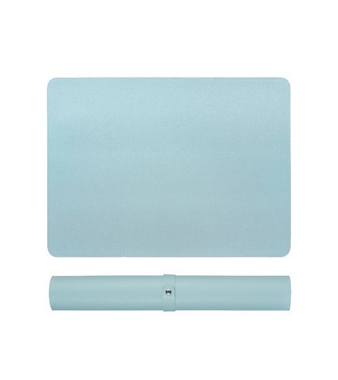 Tapete de Secretária 80x60cm, para Teclado e Rato, com Base Antiderrapante - Azul – Goeik