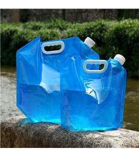 Saco de Água Dobrável Portátil de 5L, para Exterior – Azul – Goeik