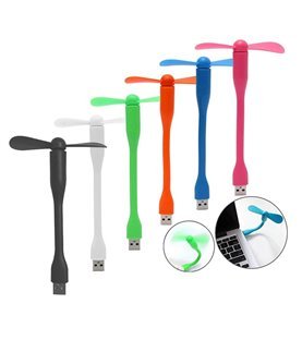 Mini Ventoinha USB Portátil, Flexível e Silenciosa para Computador Azul - Goeik