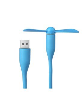 Mini Ventoinha USB Portátil, Flexível e Silenciosa para Computador Azul - Goeik