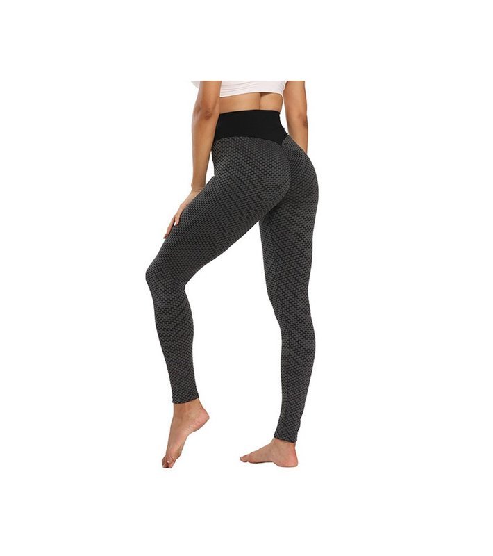 Leggings Desportivas Push-Up S, de Cintura Subida, Preto - Goeik