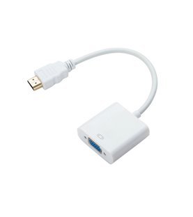 Cabo Adaptador HDMI para VGA - Branco - Goeik