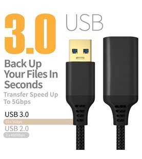 Cabo de Extensão de 2 metros USB 3.0 - Goeik