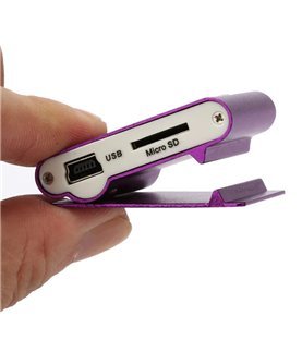 Mini Leitor MP3 com Clipe de Suporte, Preto - Goeik