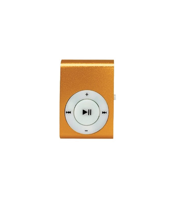 Mini Leitor MP3 com Clipe de Suporte, Laranja - Goeik