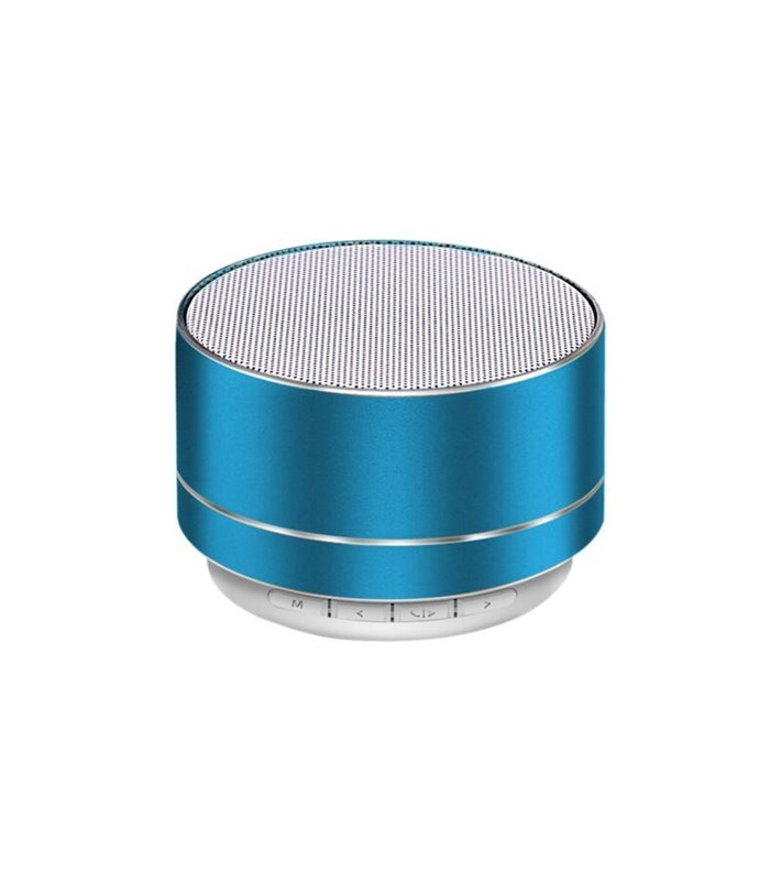 Mini Coluna Bluetooth, com Porta USB e Leitor de Cartões Micro SD, Azul - Goeik