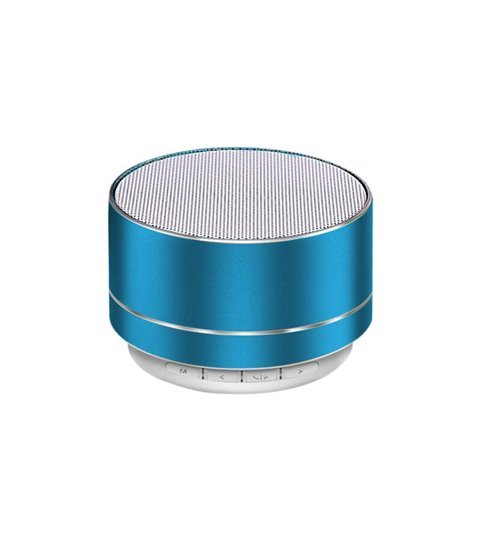 Mini Coluna Bluetooth, com Porta USB e Leitor de Cartões Micro SD, Azul - Goeik