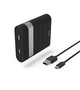 PowerBank Hama Soft Touch - 10400mAh - Preto