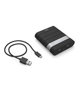 PowerBank Hama Soft Touch - 10400mAh - Preto